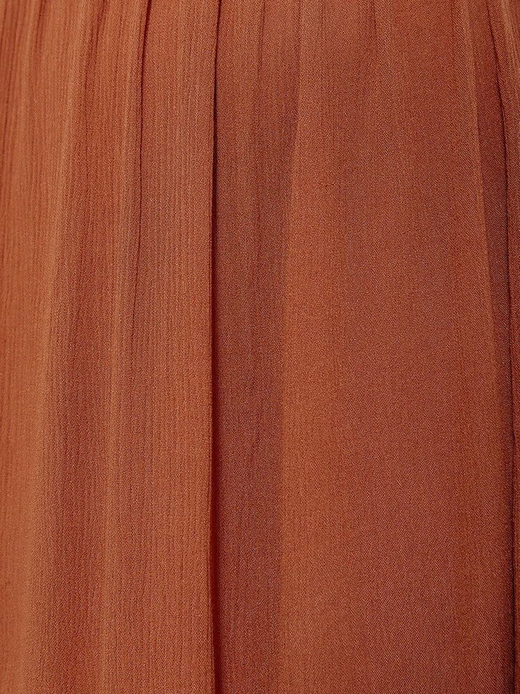 VIP V-Neck Button Front Elastic Waist Split Maxi Dress