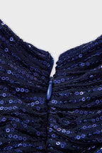 Curveins Plus Size V-Neck Sequin Maxi Dress