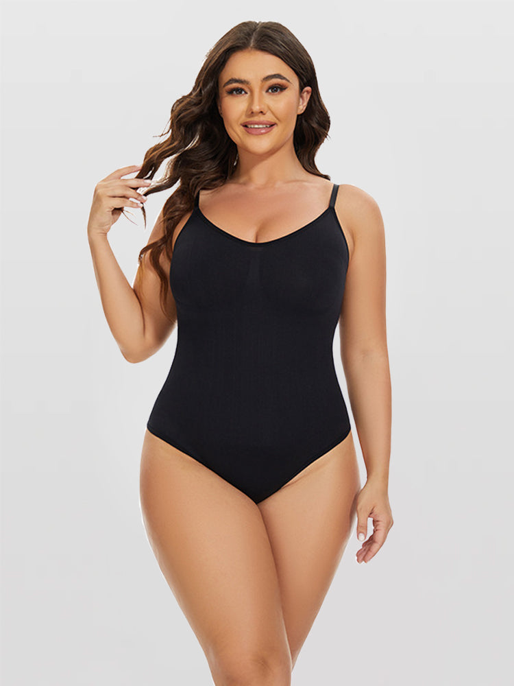 Seamless Shapewear Bodysuit With Adjustable Straps