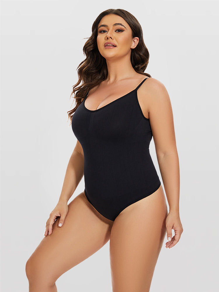 Seamless Shapewear Bodysuit With Adjustable Straps