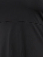 Plus Black Hollow Out Midi Dress