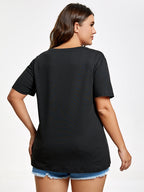 Plus Super Mom WIfe Tired Graphic Tee