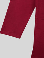 V-Neck Solid Wrap Knot Side Dress