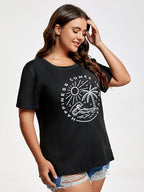Plus Hapiness Comes In Waves Holiday Graphic Tee
