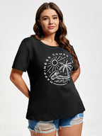Plus Hapiness Comes In Waves Holiday Graphic Tee