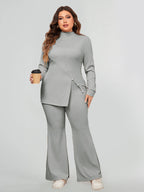Asymmetric Tops & Loose Wide Leg Pants Set