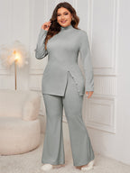 Asymmetric Tops & Loose Wide Leg Pants Set