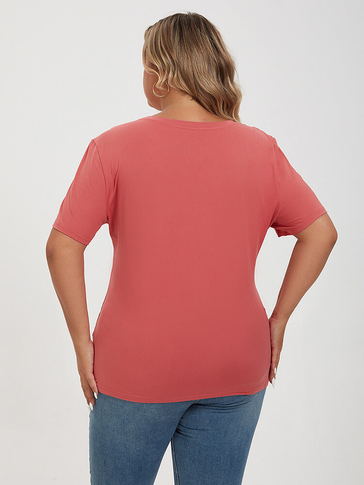 Plus Red Mama Mommy Mom Bruh Graphic Tee