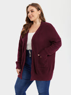 Open Front Dual Pocket Cardigan