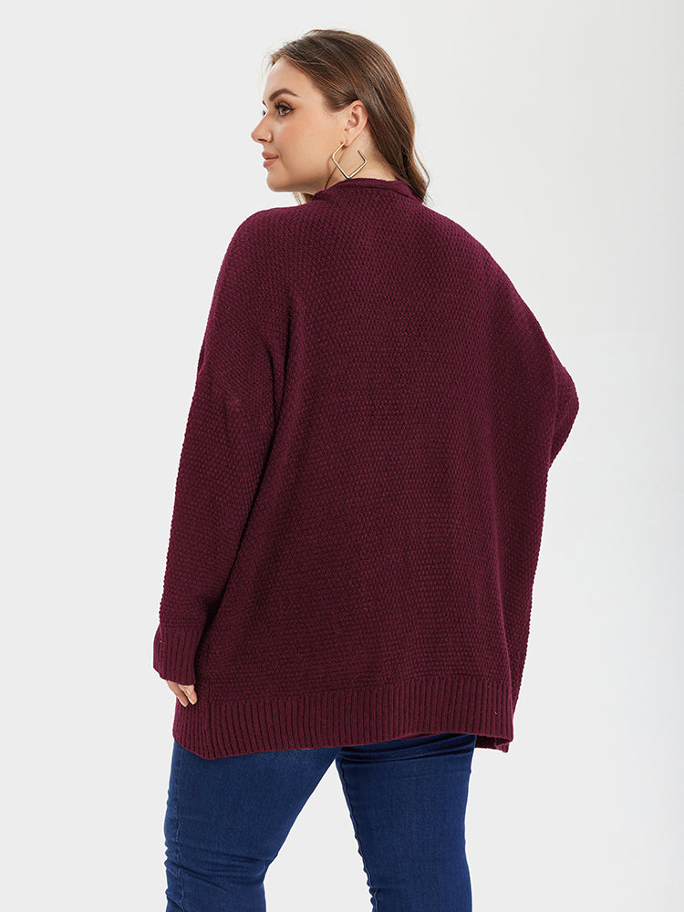 Open Front Dual Pocket Cardigan