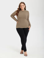 Contrast Trim Round Neck Sweater