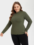 Contrast Trim Round Neck Sweater