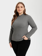 Contrast Trim Round Neck Sweater