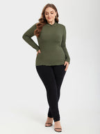 Contrast Trim Round Neck Sweater