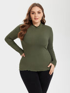 Contrast Trim Round Neck Sweater