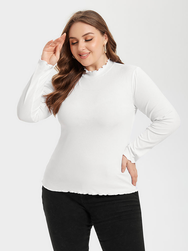Contrast Trim Round Neck Sweater