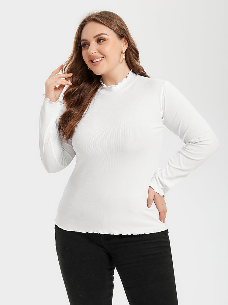 Contrast Trim Round Neck Sweater