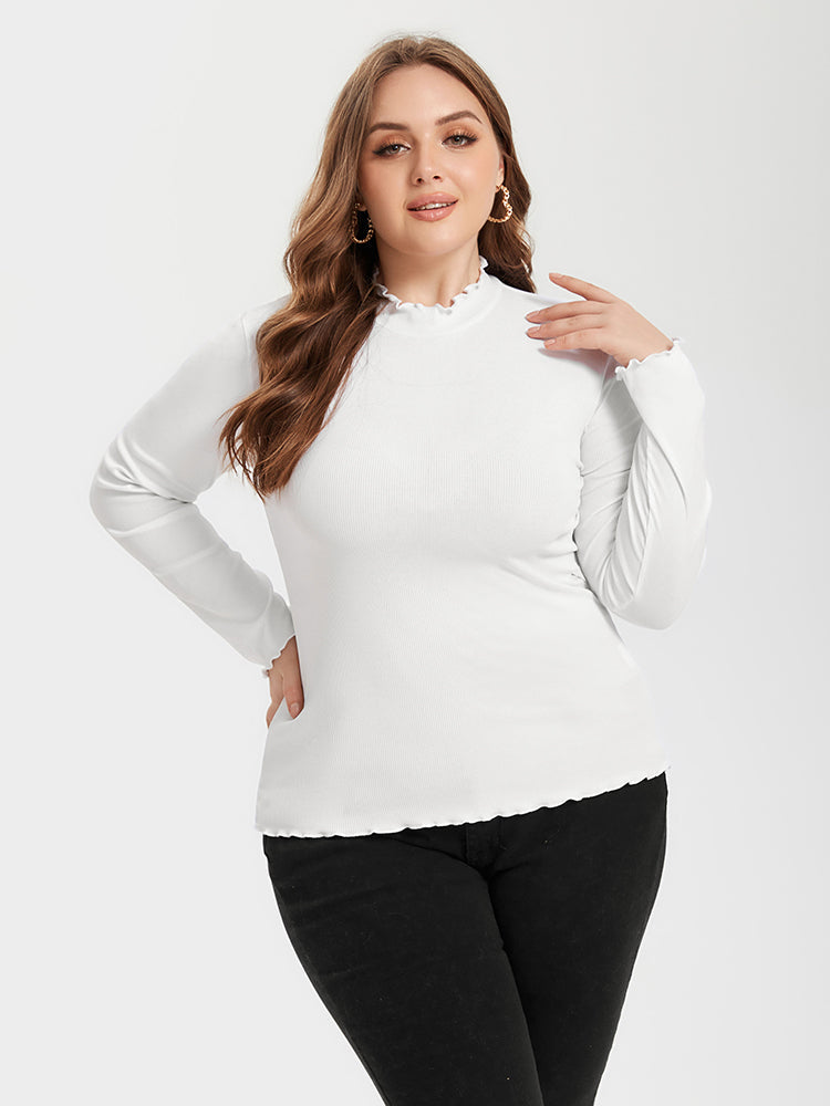Contrast Trim Round Neck Sweater
