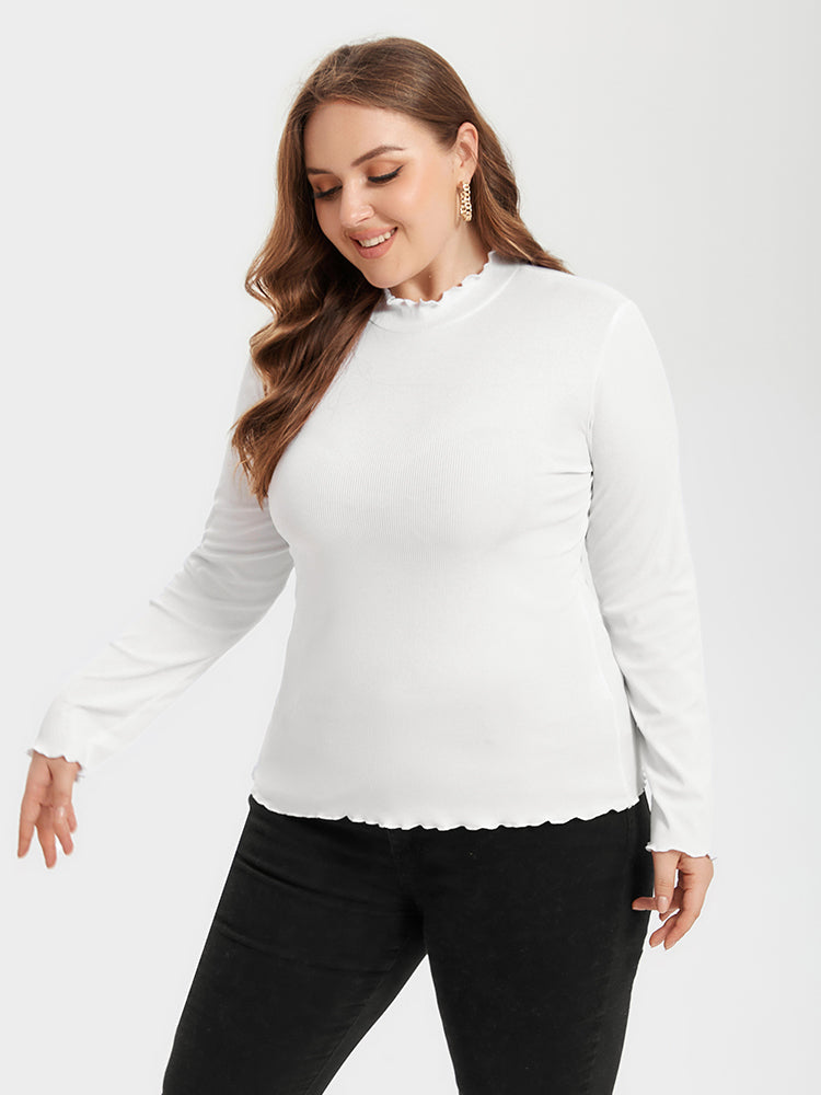 Contrast Trim Round Neck Sweater