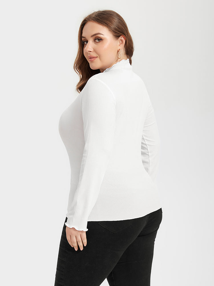 Contrast Trim Round Neck Sweater