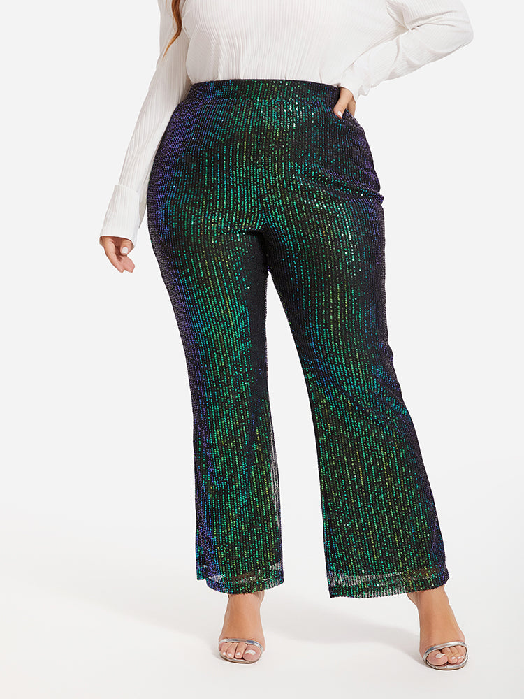 VIP Sequin Flare Leg Pants