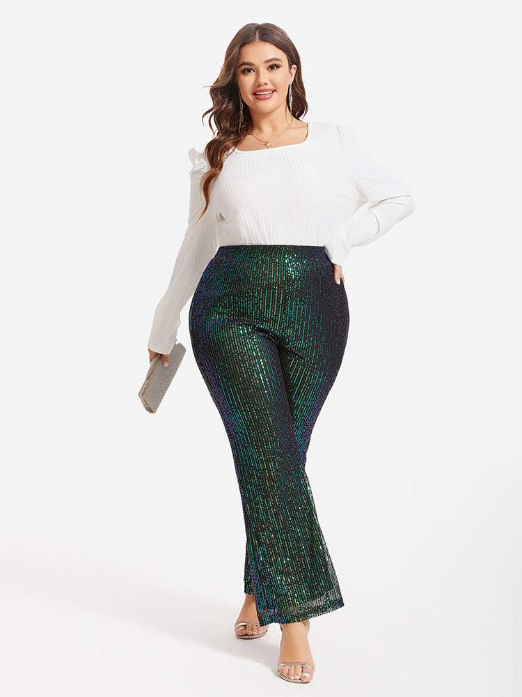 VIP Sequin Flare Leg Pants
