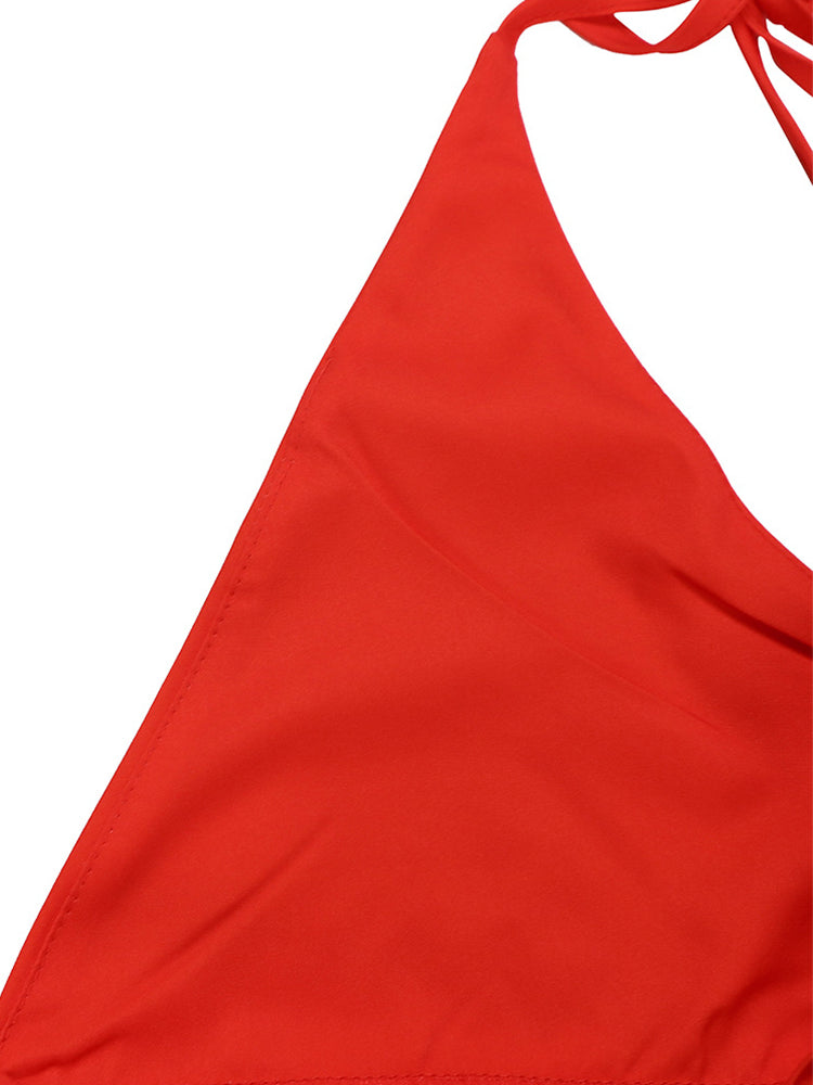 Gradient Color Pleated Hem Dress