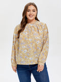 VIP Floral Print Frill Neck Blouse