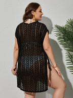 Plus Black Knot Side Split Cover Up