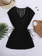 Plus Black Knot Side Split Cover Up