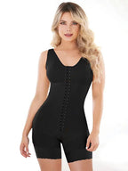 3-Bones Triple-Breasted Contrast Lace High-Waisted Butt Lifter Shapewear