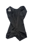 3-Bones Triple-Breasted Contrast Lace High-Waisted Butt Lifter Shapewear