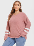 Striped Pattern V-Neck Tee