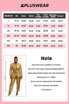 Xpluswear Design Plus Size Christmas Gold Lapel Collar Long Sleeve Jacquard Elegant Satin Two Piece Pant Suits