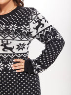 Christmas Pattern Sweater Dress