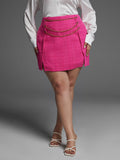 Chain Detail Split Hem Skirt