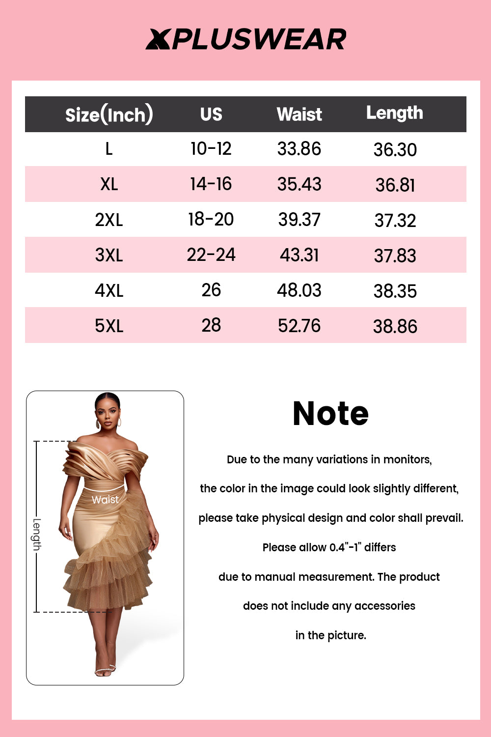 Xpluswear Design Plus Size Wedding Guest Tulle Champagne Off The Shoulder Ruffle Elegant Contrast Satin Midi Dresses