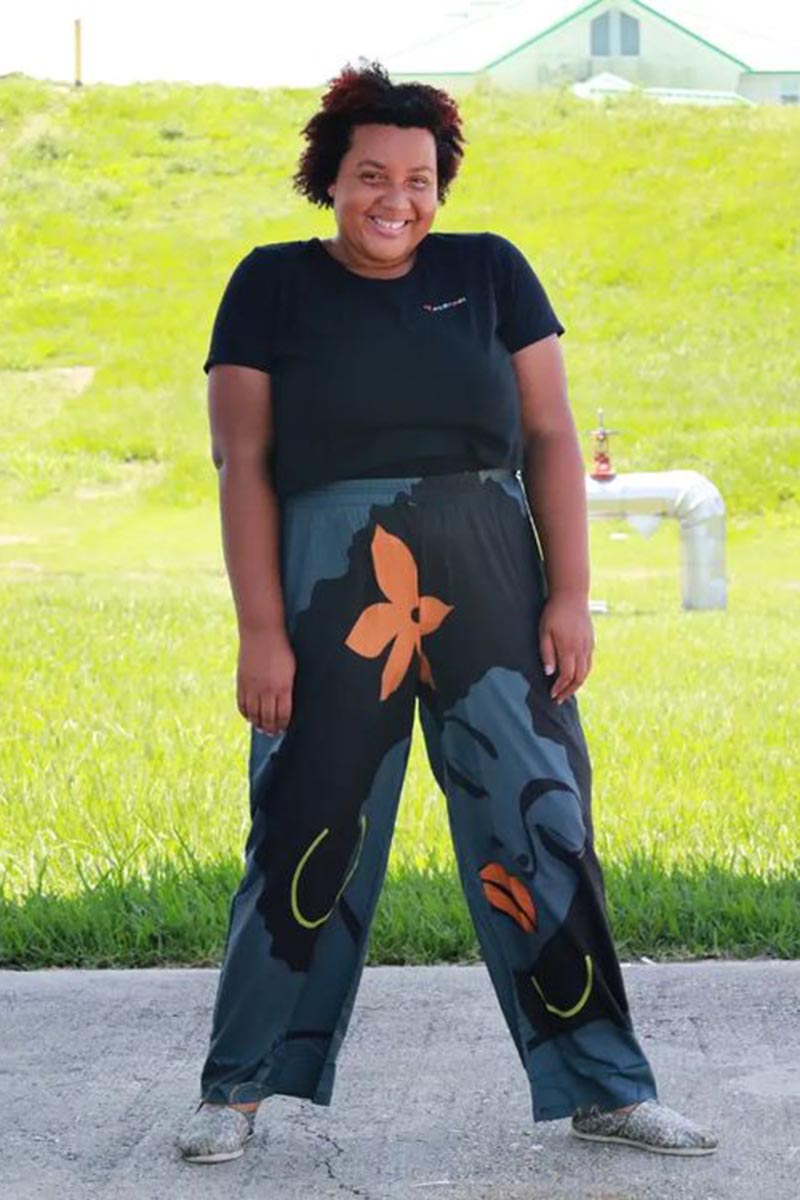 Xpluswear Plus Size African Print Comfort Pants-Grey