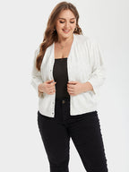 VIP Pointelle Knit Button Front Cardigan