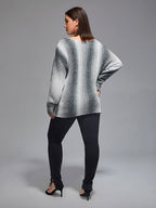 VIP Plus Gradient Round Neck Knit Sweaters