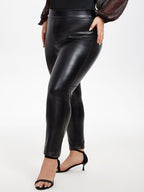 High Waist PU Leather Skinny Pants
