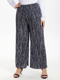 Drawstring Waist Wide Leg Pants