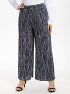 Drawstring Waist Wide Leg Pants