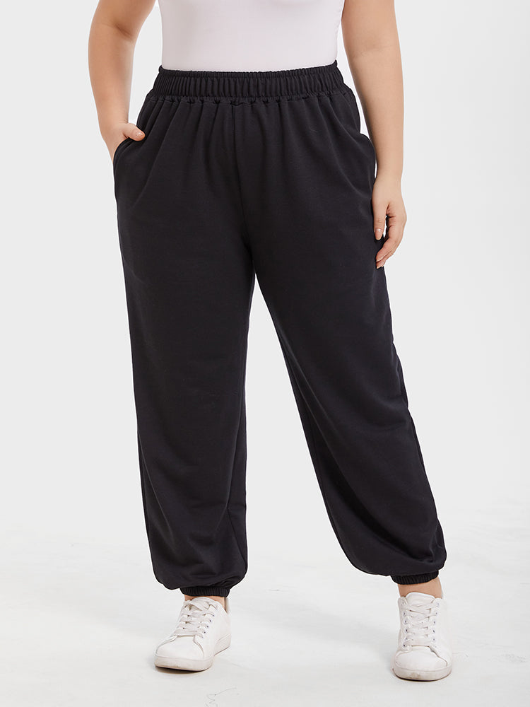 VIP Elastic Waist Slant Pocket Pants