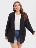 VIP Pointelle Knit Button Dual Pocket Cardigan