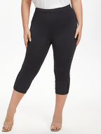 VIP Contrast Lace Capri Leggings