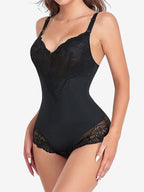 Lace Trim Body Shaper Bodysuit