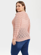 VIP Pointelle Knit Button Front Cardigan
