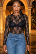 Say Less Lace Top