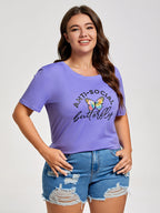 Plus Anti-Social Butterfly Graphic Tee